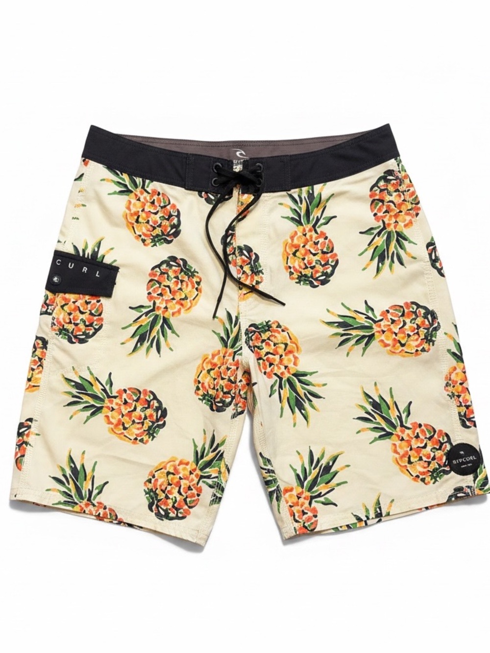 Rip Curl Boardshorts Size 31 9”Inseam Pineapple Men’s Surf Swim Stretch